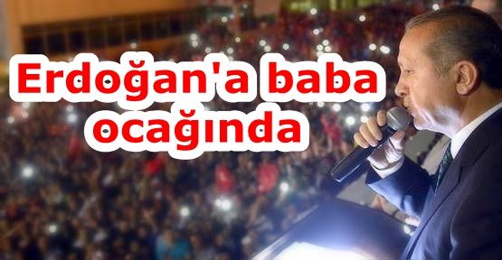 Erdoğan'a baba ocağında coşkulu karşılama!