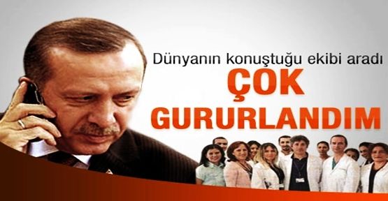 Erdoğan'dan doktorlara teşekkür telefonu