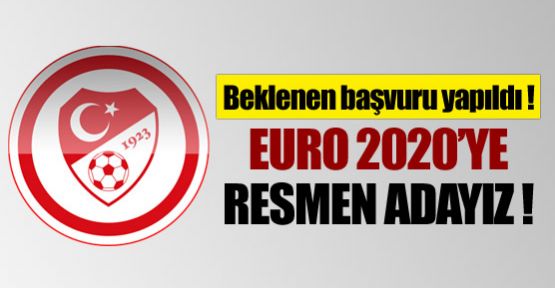 Euro 2020'ye resmen adayız !