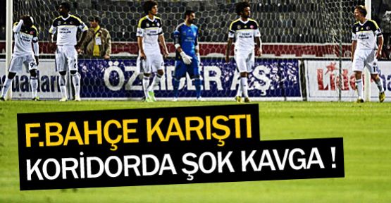 F.Bahçe karıştı, koridorda şok kavga!