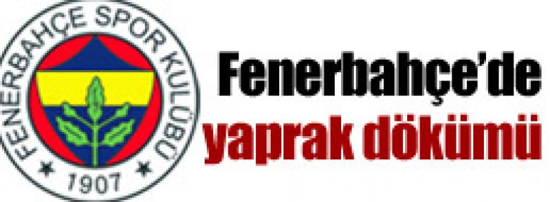 F.Bahçe'de yaprak dökümü !