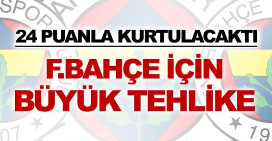 Fenerbahçe için büyük tehlike kapıda