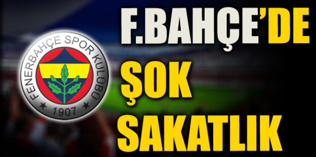 Fenerbahçe'de sakatlık şoku!