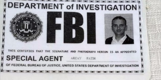 FETÖ zanlısı sahte 'FBI' kimliğiyle yakalandı