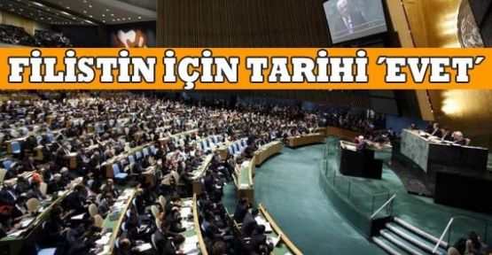 Filistin İçin Tarihi 'Evet'