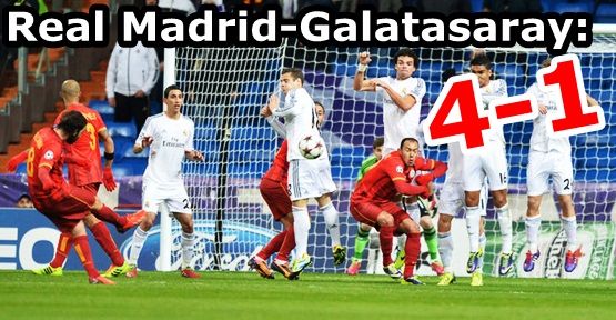 Galatasaray Real Madrid maç özeti ve golleri