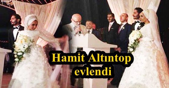 Galatasaraylı futbolcu Hamit Altıntop evlendi.