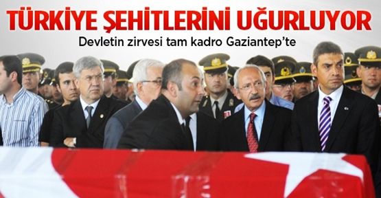 Gaziantep şehitleri son yolculuğuna uğurlanıyor