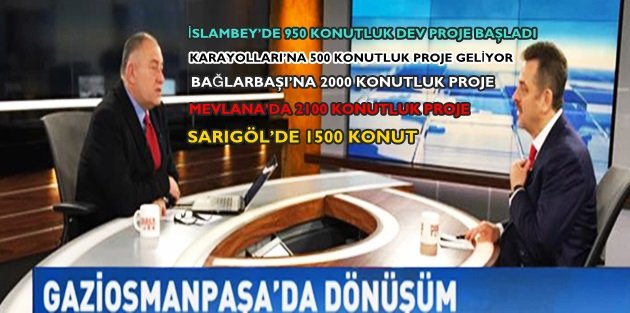 Gaziosmanpaşa'da 7.050 konutluk kentsel dönüşüm projesi!