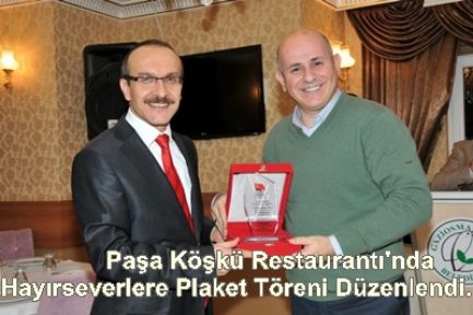 Gaziosmanpaşa'da Hayırsever Vatandaşlara Plaket Töreni Düzenlendi