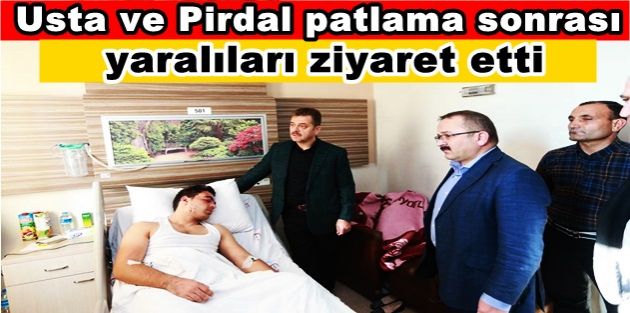 Gaziosmanpaşa'nın Başkanları patlama sonrası yaralıları ziyaret etti