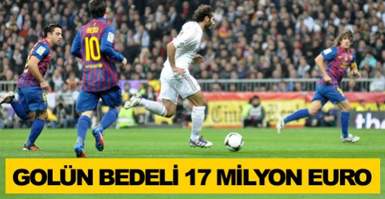 Golün bedeli 17 milyon €