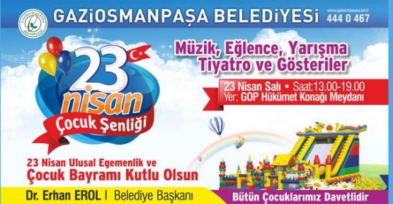 GOP’TA 23 NİSAN ÇOCUK ŞENLİKLERİ 