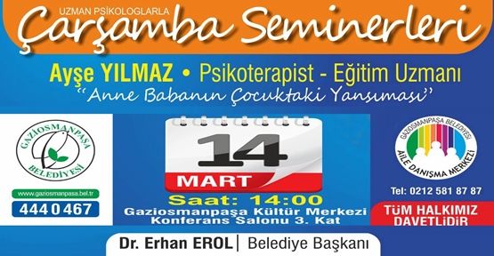 GOP'ta çarşamba seminerleri devam ediyor.