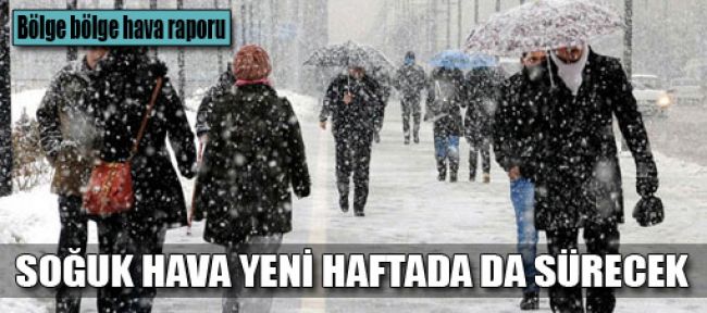 Hava sıcaklıklarında sert düşüş Haritalı