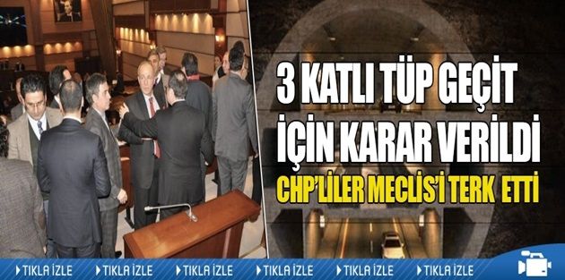 İBB Meclisi’nden 3 katlı tüp geçide onay çıktı