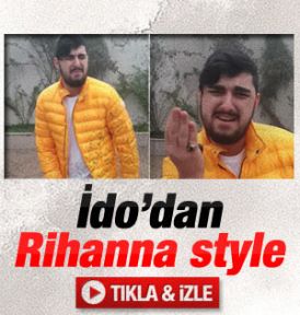 İdo Rihanna tarzı saçlarıyla türkü söyledi