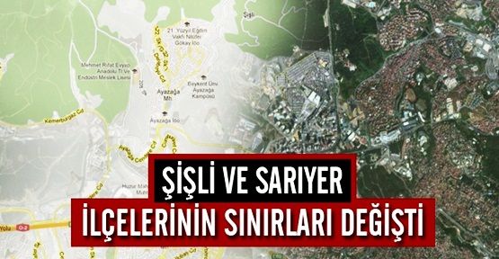 İlçelerin Sınırları Değişti