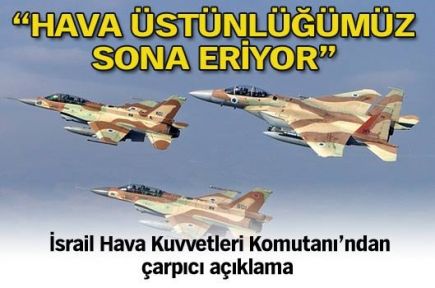 İsrail: Hava üstünlüğümüz sona eriyor