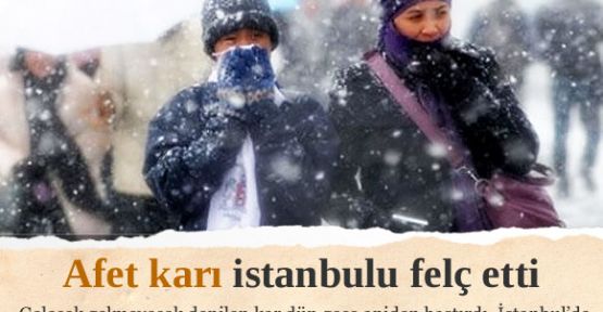 İstanbul beyaz örtüyle kaplandı