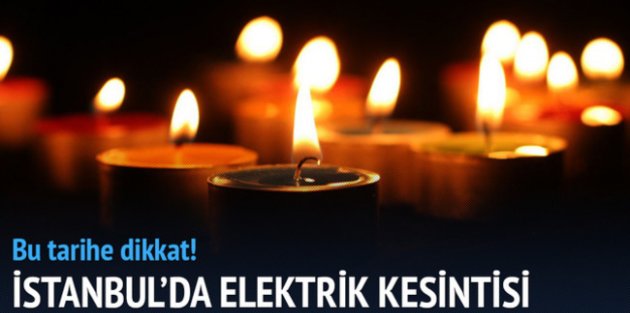 İstanbul'da Elektrik Kesintisi