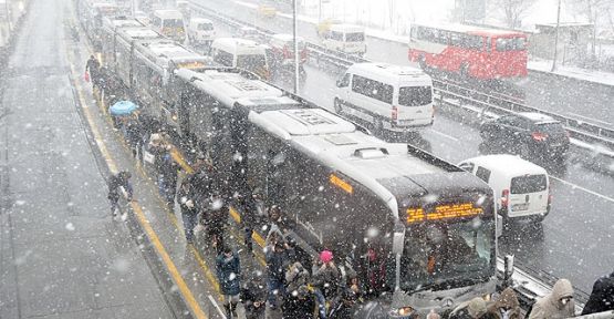 İstanbul'da Kar Yağışı Başladı