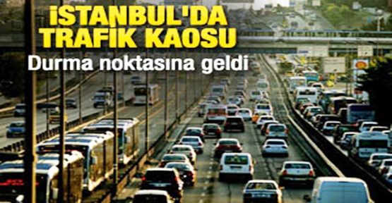 İstanbul'da trafik durma noktasına geldi!