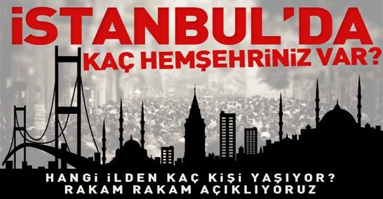 İşte İstanbul'un memleket haritası