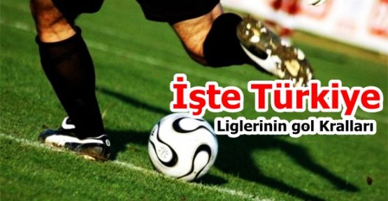 İşte Türkiye Liglerinin gol Krallığı...