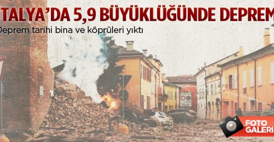 İtalya'da 5,9'luk deprem-FOTO GALERİ-