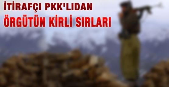 İtirafçı PKK'lıdan ŞOK İTİRAFLAR