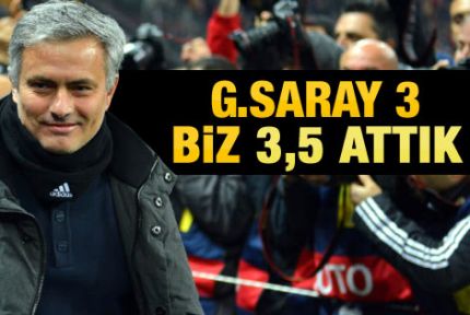  Jose Mourinho: Çok gururlu bir takımla oynadık