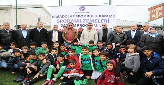 Karadolap Spor Kulübü’ne Malzeme Desteği