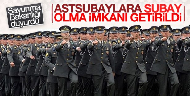 Kararnameyle astsubaylar için subaylık yolu açıldı