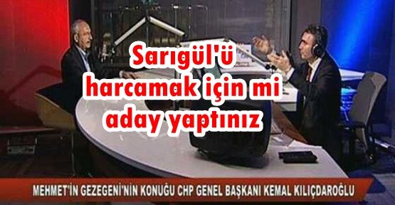 Kemal Kılıçdaroğlu'na zor Sarıgül sorusu!