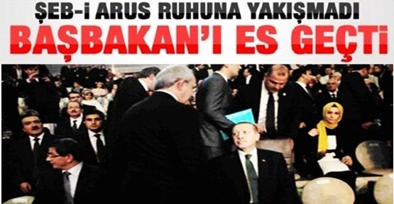 Kılıçdaroğlu Başbakan'ın elini sıkmadı! 