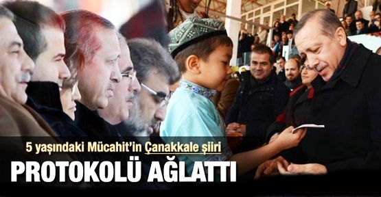 Küçük Mücahit Başbakanı Duygulandırdı