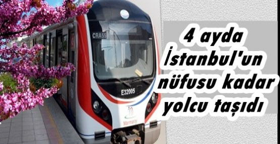 Marmaray 4 ayda İstanbul'un nüfusu kadar yolcu taşıdı