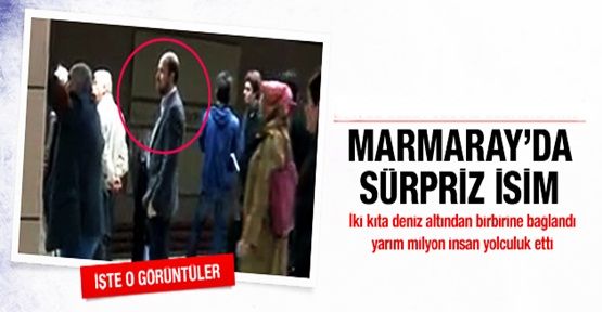 Marmaray'da sürpriz yolcu!