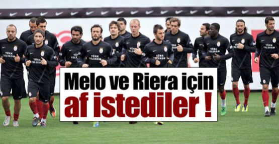 Melo ve Riera için af istediler !