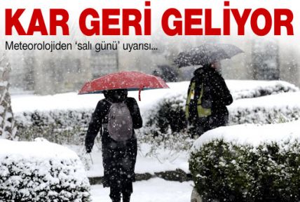 Meteorolojiden salı günü uyarısı!