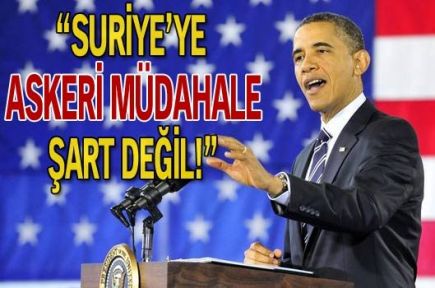 Obama Suriye'ye müdahaleye karşı 