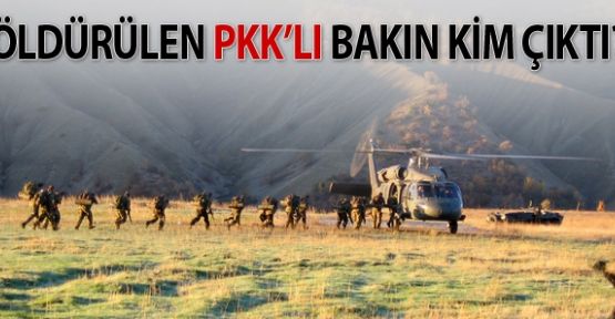 Öldürülen PKK'lı bakın kim çıktı?