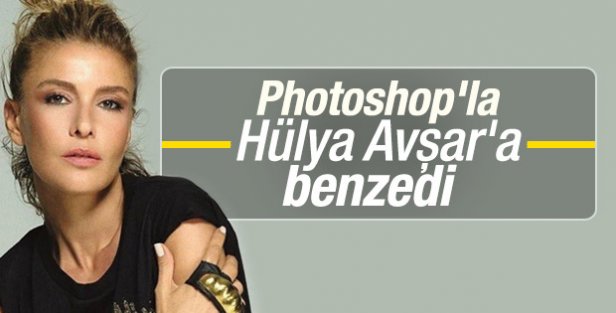 Photoshop'lu Gülben Ergen Hülya Avşar'a benzetildi