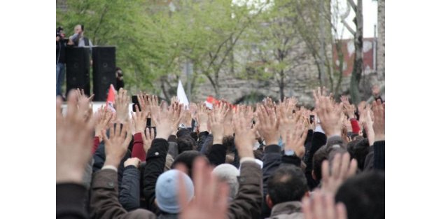 Rabia katliamının 2.yıl dönümü prostesto edildi