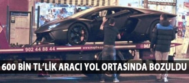 Ronaldo lüks aracı ile yolda kaldı