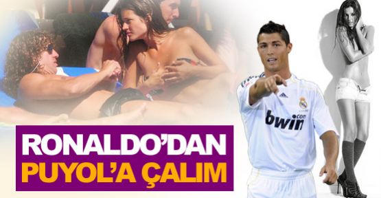 Ronaldo'dan Puyol'a çalım!-FOTO GALERİ-