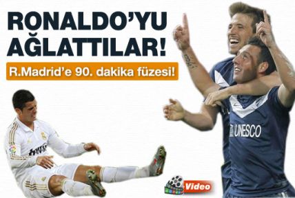 Ronaldo'yu ağlattılar-VİDEO-