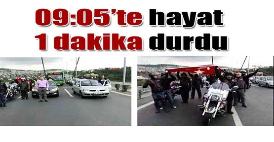 Saat 09:05'te hayat durdu, gözyaşları Ata için aktı