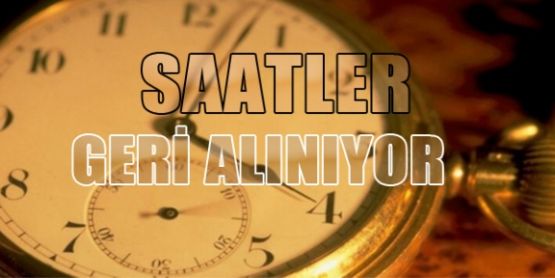 Saatler geri alınıyor!